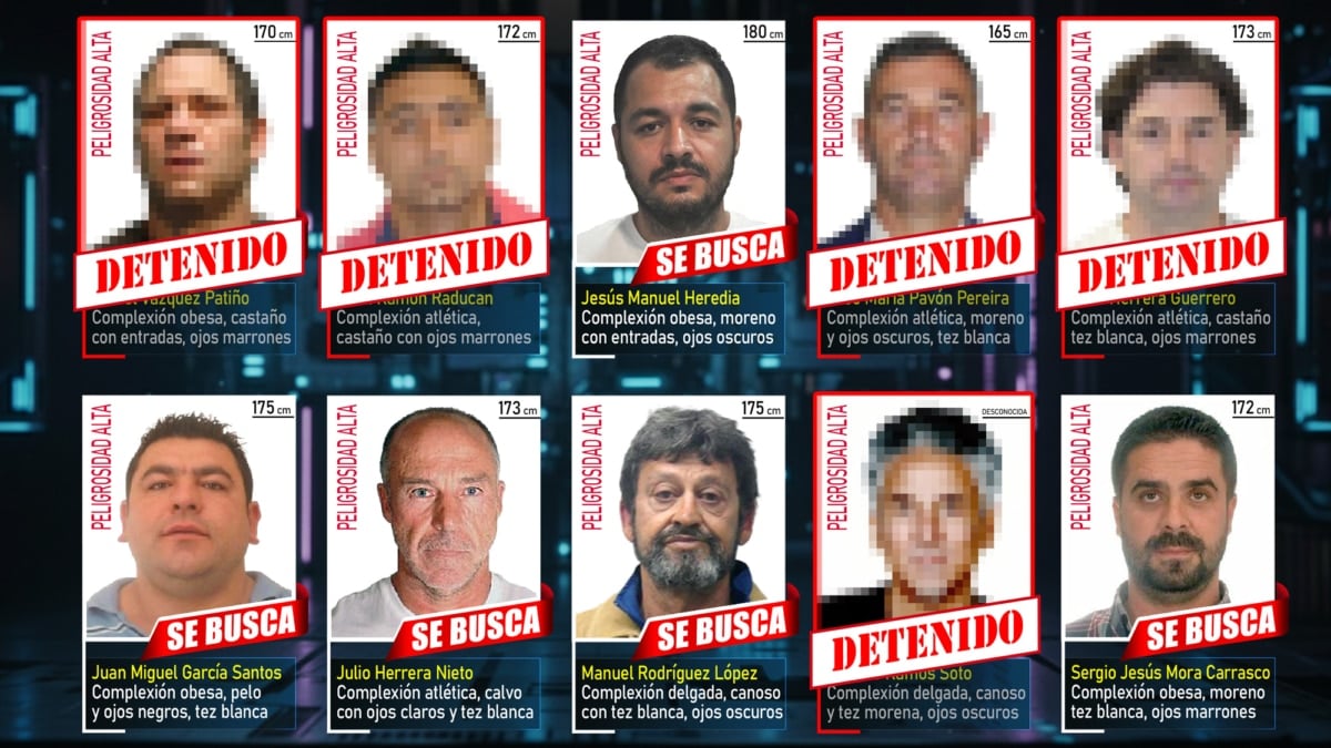 Los 'chivatazos' a la Policía permiten detener a 6 de los 10 fugitivos más buscados en sólo tres meses