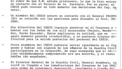 El Cesid supo "enseguida" que la mayoría de los guardias civiles que fueron con Tejero al Congreso habían sido "engañados"