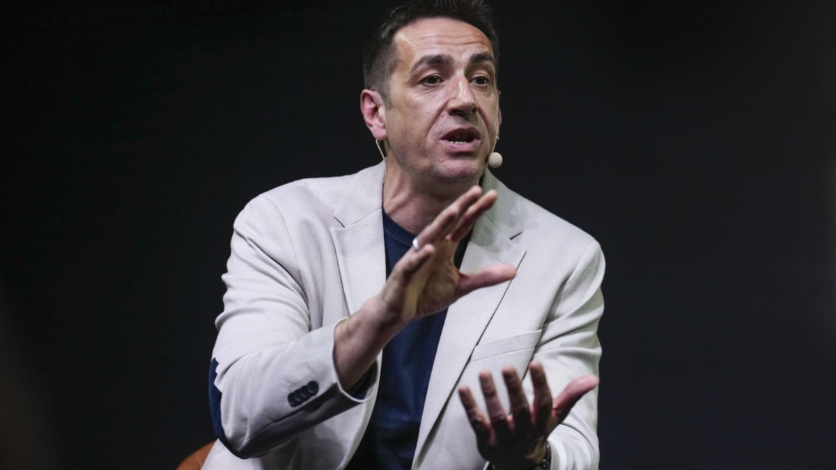 Emilio Delgado durante su intervención en el acto.
