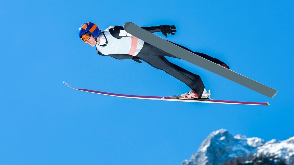 Imagen de archivo de un "salto de esquí"