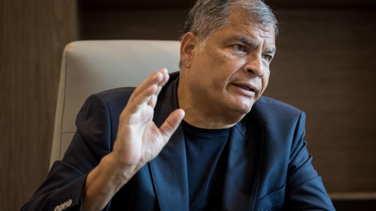 El ex presidente de Ecuador Rafael Correa, en junio de 2024 en Caracas