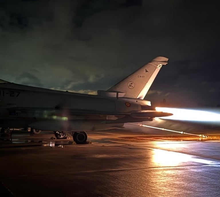 Así son las pruebas del Ejército en Torrejón para reducir la firma del Eurofigther