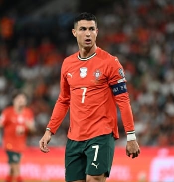 Imagen de Cristiano Ronaldo en su último partido con Portugal
