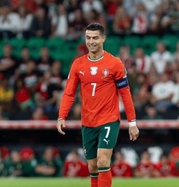 Cristiano Ronaldo en su último partido con Portugal, frente a Hungría