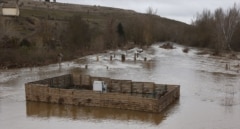 La crecida del Duero obliga a desalojos en San Esteban de Gormaz (Soria)