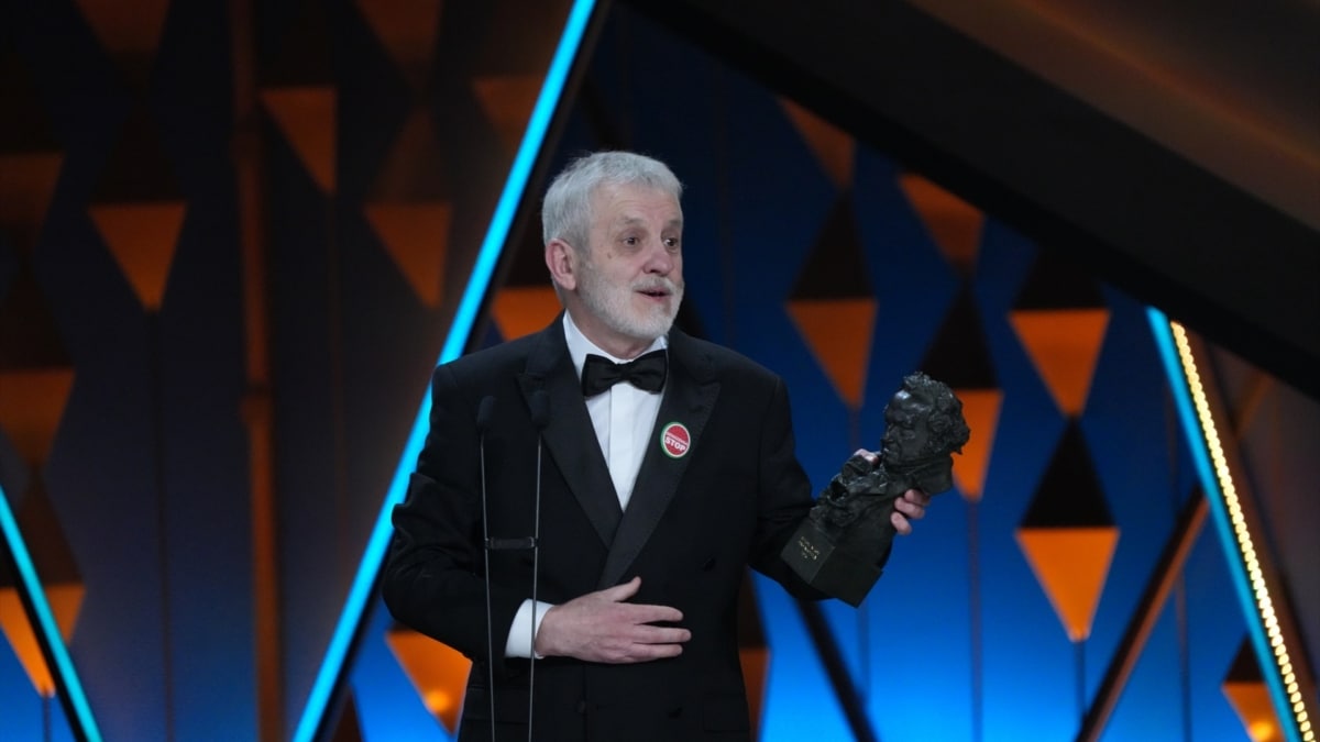 El actor Jose Ramón Soroiz recoge el Goya a Mejor Actor Protagonista