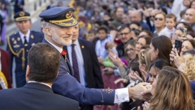 Las mejores imágenes del rey en Huelva durante el homenaje al Plus Ultra