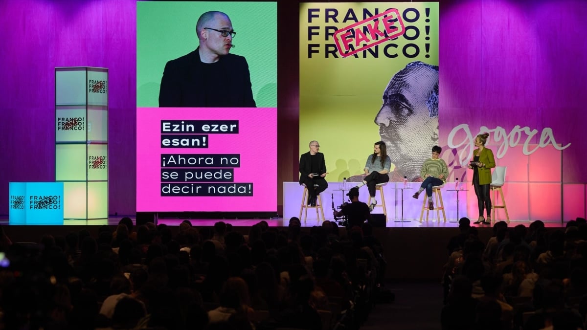 Imagen de la jornada de desligitimación del franquismo celebrada en Bilbao.