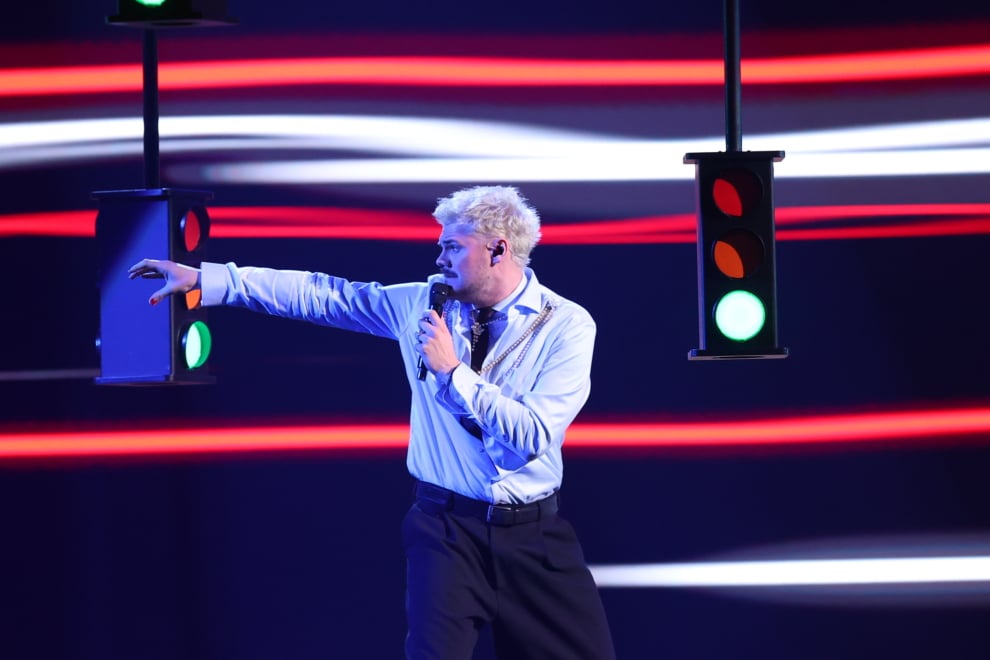 Greg Taro durante los ensayos del Benidorm Fest 2026