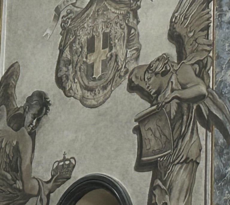 El Vaticano ordena retirar el 'Ángel Meloni'  de la basílica de San Lorenzo in Lucina