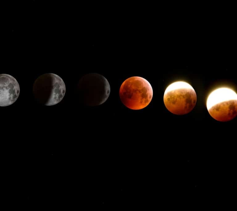 Calendario lunar de febrero 2026: luna llena, eclipse y lluvias de estrellas