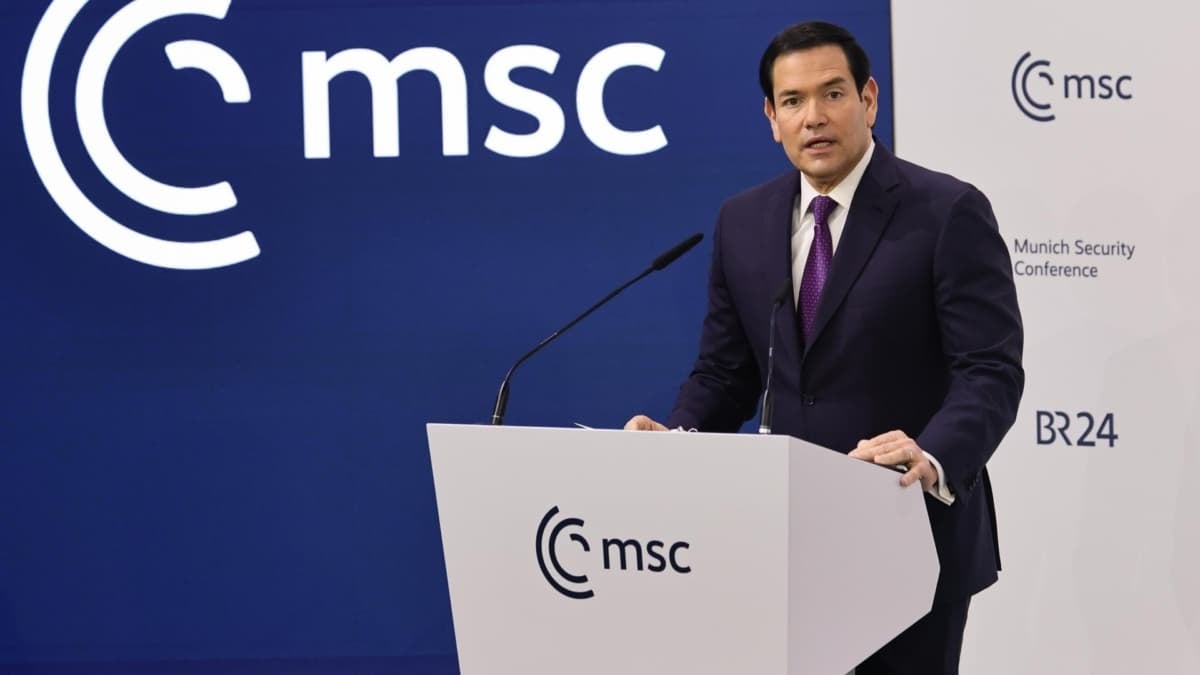 Marco Rubio, secretario de Estado de EEUU, en la Conferencia de Múnich.