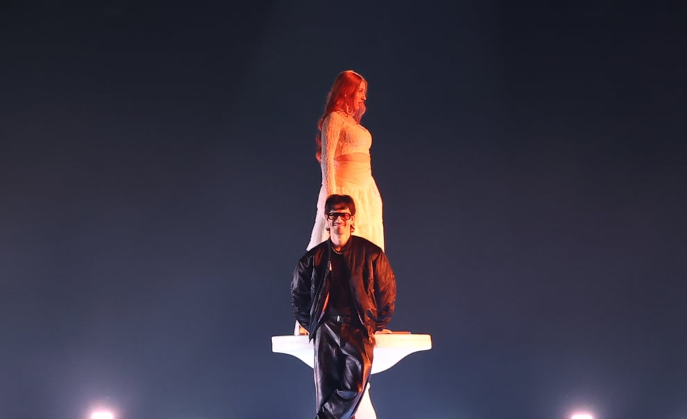 Tony Grox & LUCYCALYS durante los ensayos del Benidorm Fest 2026