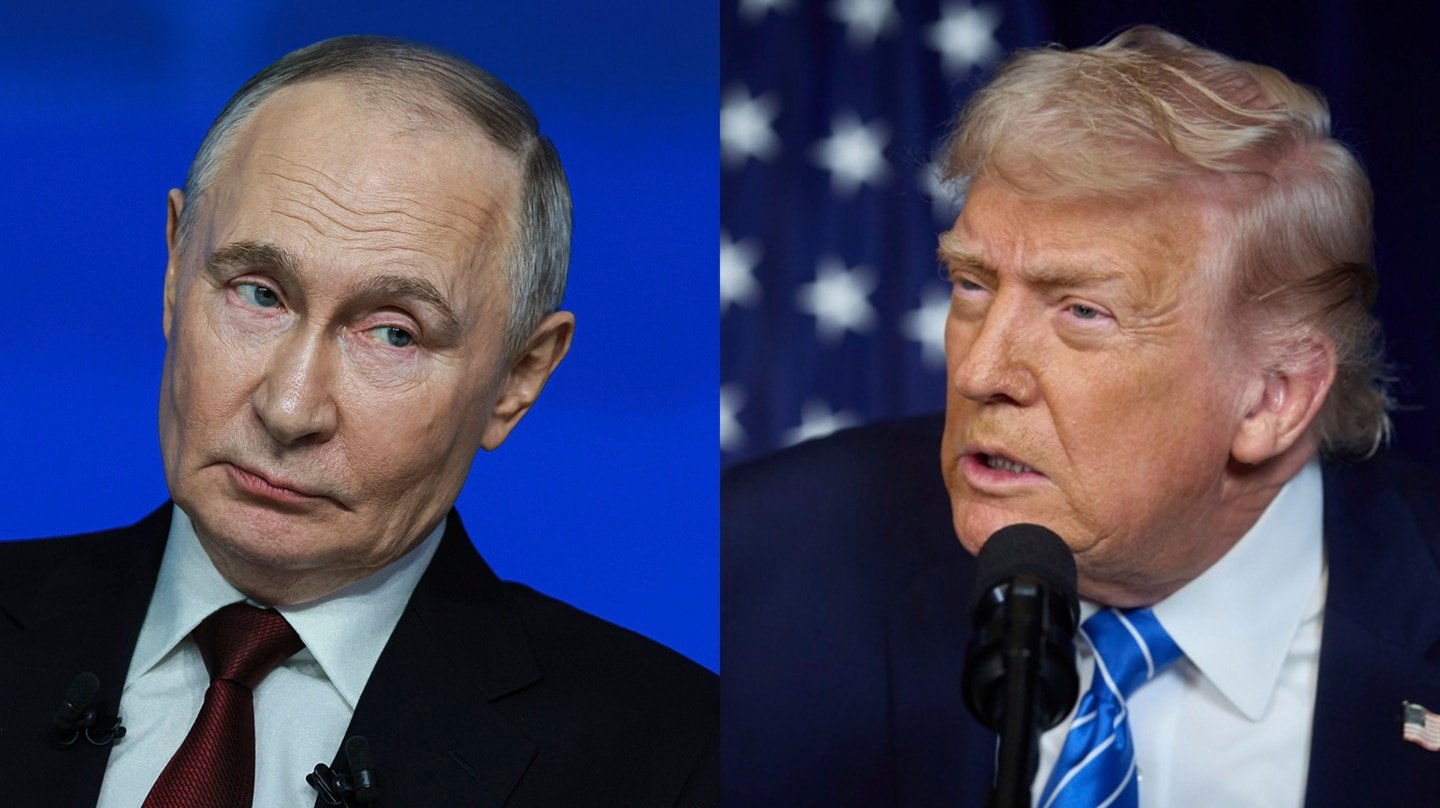 El líder ruso, Vladimir Putin, (izda) y Donald Trump, presidente de EEUU, de quienes depende un nuevo acuerdo nuclear.