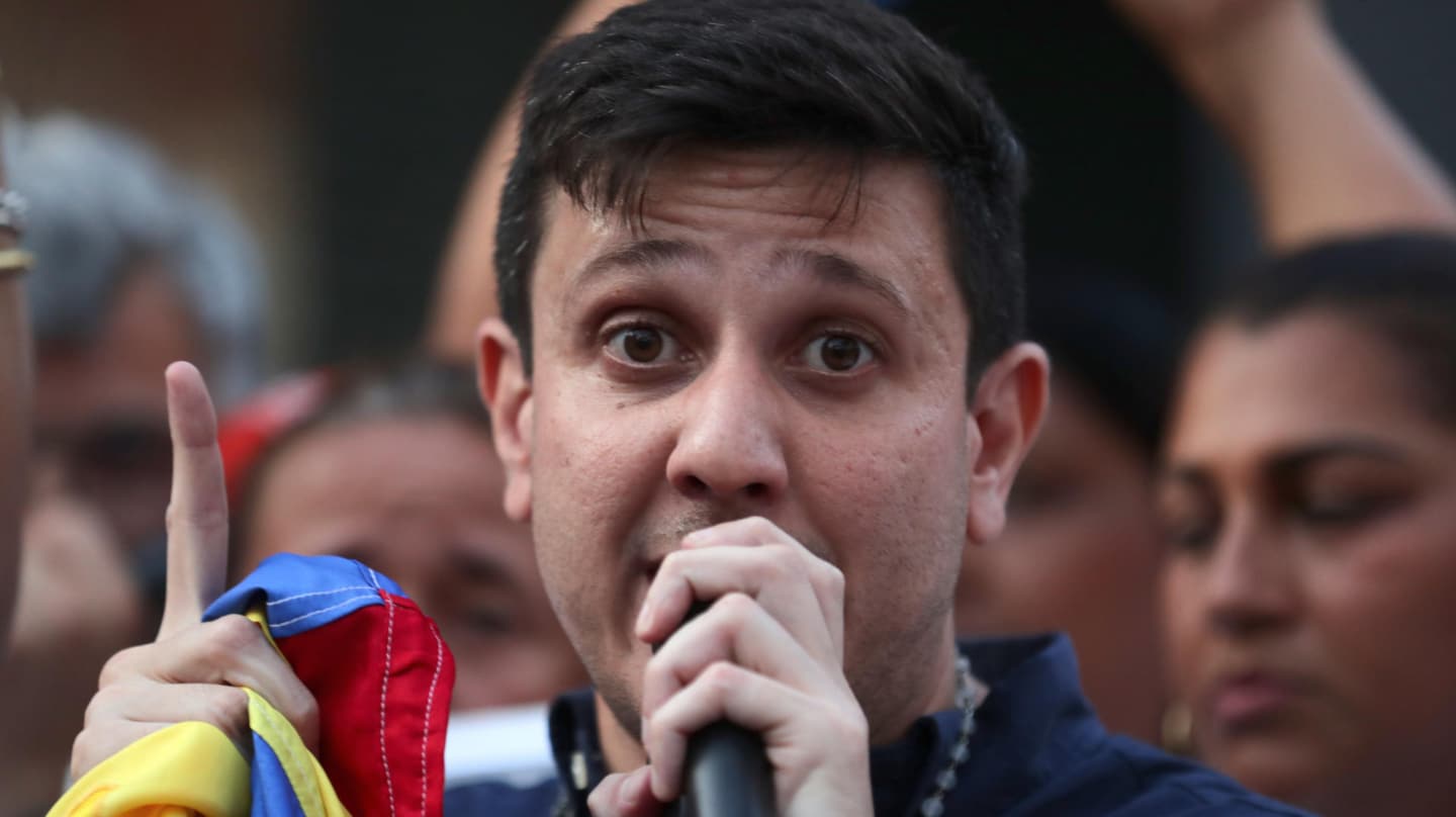 Jesús Armas, ex preso político poco después de salir de El Helicoide