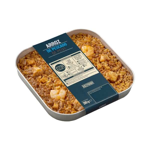 Imagen del nuevo arroz de pescado de Hacendado