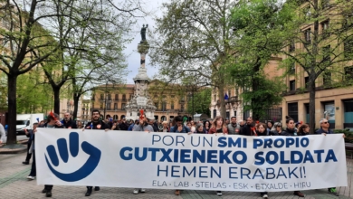 Los sindicatos nacionalistas llaman a parar hoy Euskadi y Navarra por un SMI propio de 1.500 euros