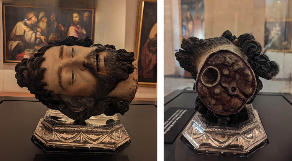 Cabeza de San Juan Bautista, atribuida a Juna de Mesa.