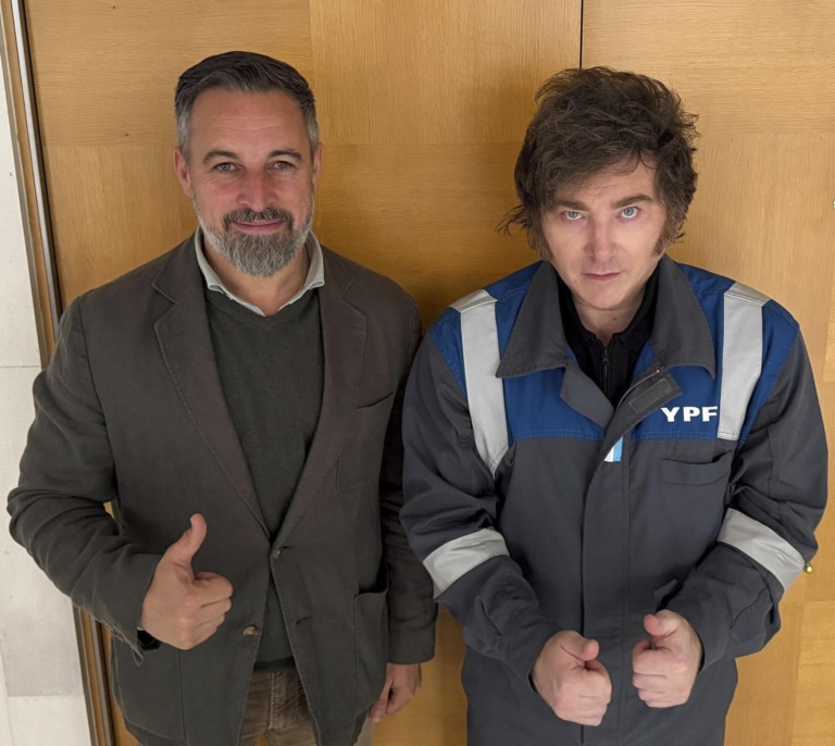 Abascal se reúne en Madrid con Milei: "Es una referente internacional de libertad"