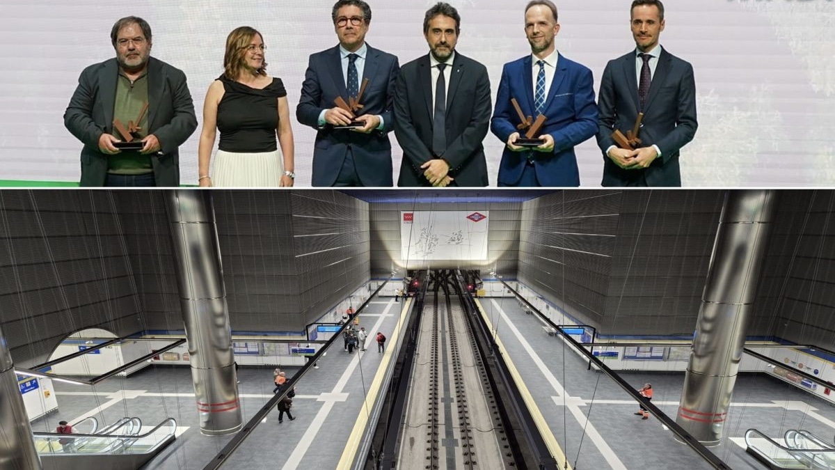 La prolongación de la Línea 3 de Metro de Madrid, ejecutada por Azvi, reconocida como Mejor Obra por Caminos Madrid