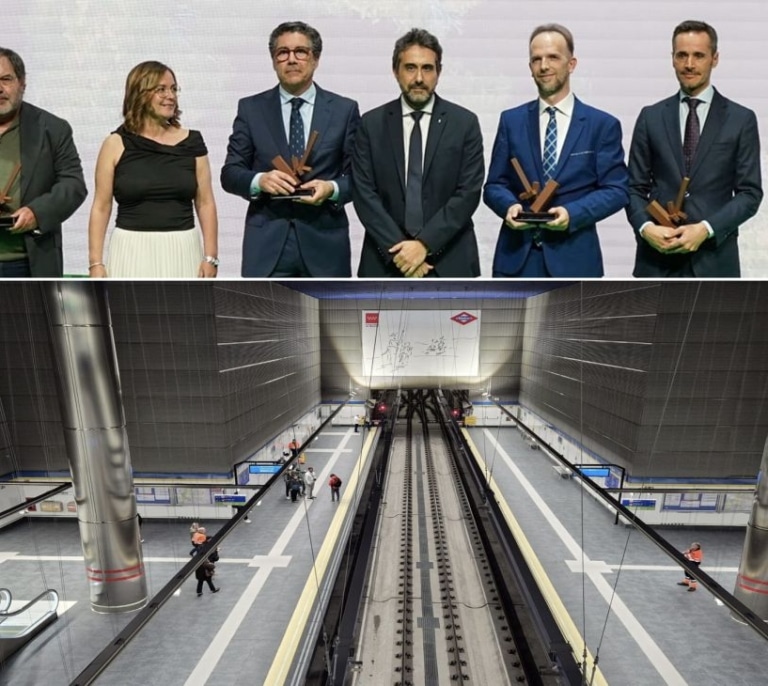 La prolongación de la Línea 3 de Metro de Madrid, ejecutada por Azvi, reconocida como Mejor Obra por Caminos Madrid