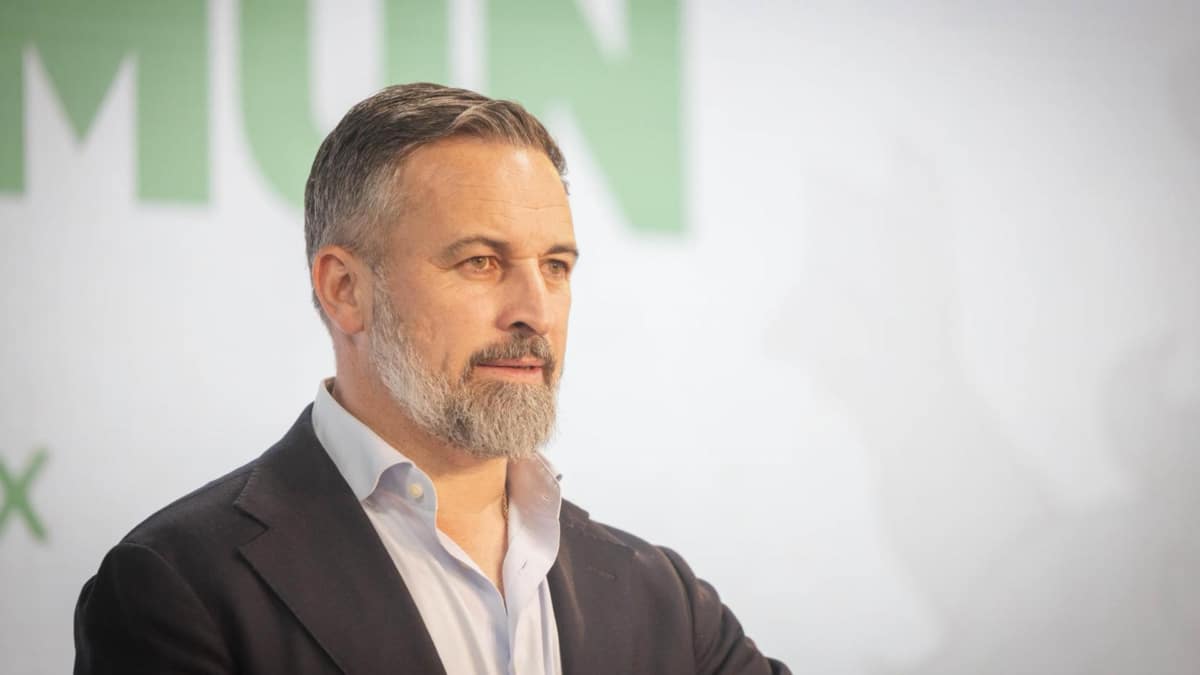 El presidente de VOX Santiago Abascal comparece para valorar los resultados de Castilla y León
