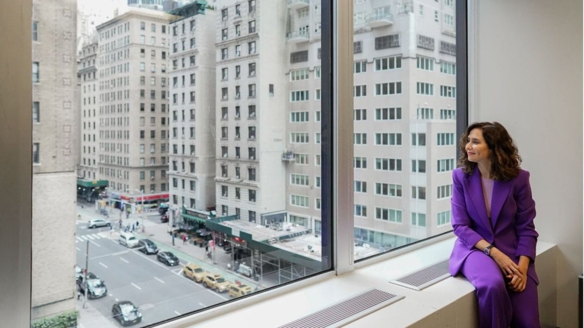 Isabel Díaz Ayuso, en Nueva York.