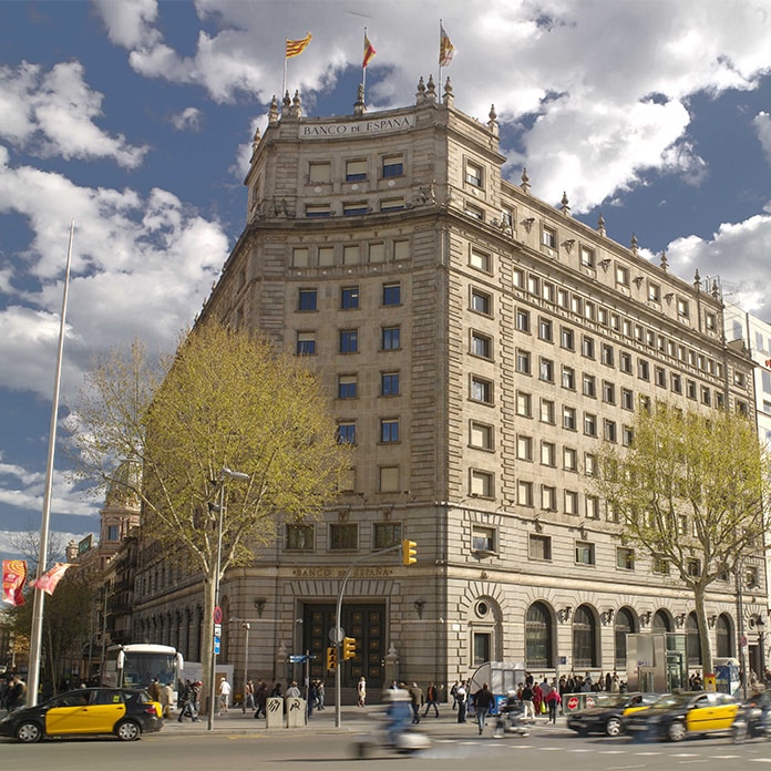 Sede del Banco de España en Barcelona.