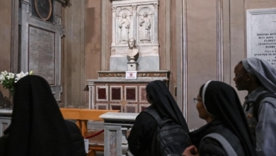 Un busto de Miguel Ángel, 'escondido' durante cinco siglos a la vista de todos en una basílica romana