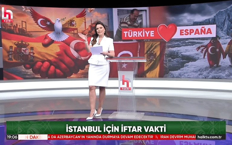 El agradecimiento viral a España de una presentadora de la televisión turca