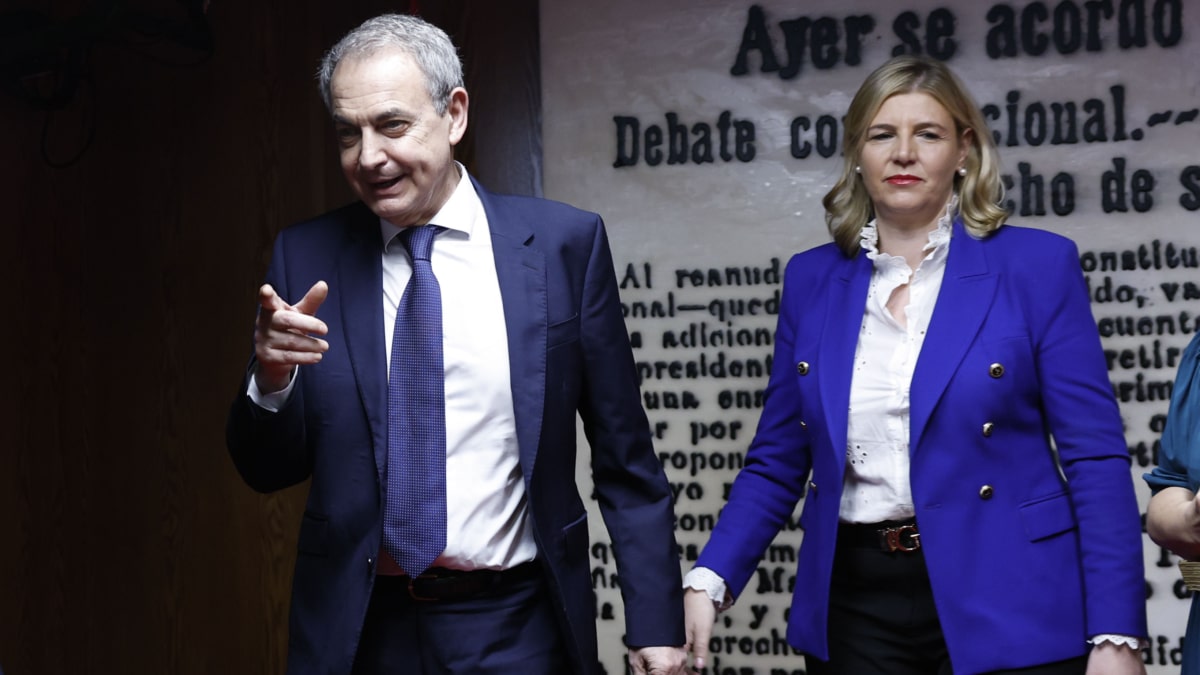MADRID, 02/03/2026.- El expresidente del Gobierno José Luis Rodríguez Zapatero llega este lunes a la comisión de investigación del caso Koldo en el Senado, citado por el PP, para dar explicaciones sobre el rescate financiero público a la aerolínea Plus Ultra. EFE/ Chema Moya