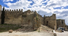 Las filtraciones de agua por las lluvias, posible causa del derrumbe de una torre del castillo de Escalona