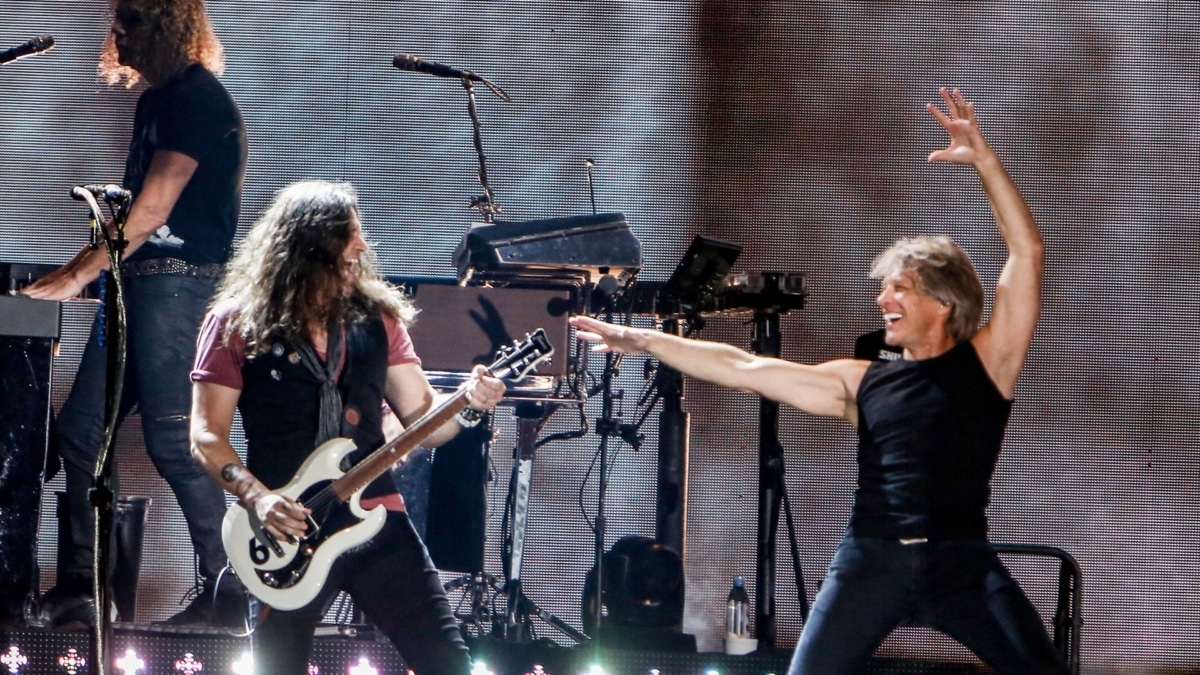 Bon Jovi en su última visita a España para su concierto en Madrid en 2019