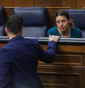 Rufián e Irene Montero, cartel de la izquierda
