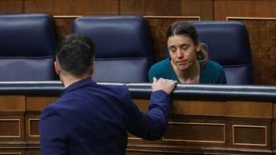Rufián e Irene Montero, cartel de la izquierda