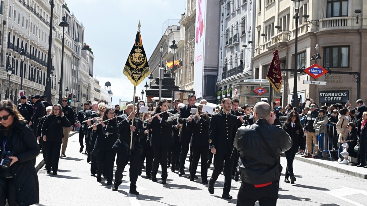 Procesión de La Soledad de 2025 en Madrid.