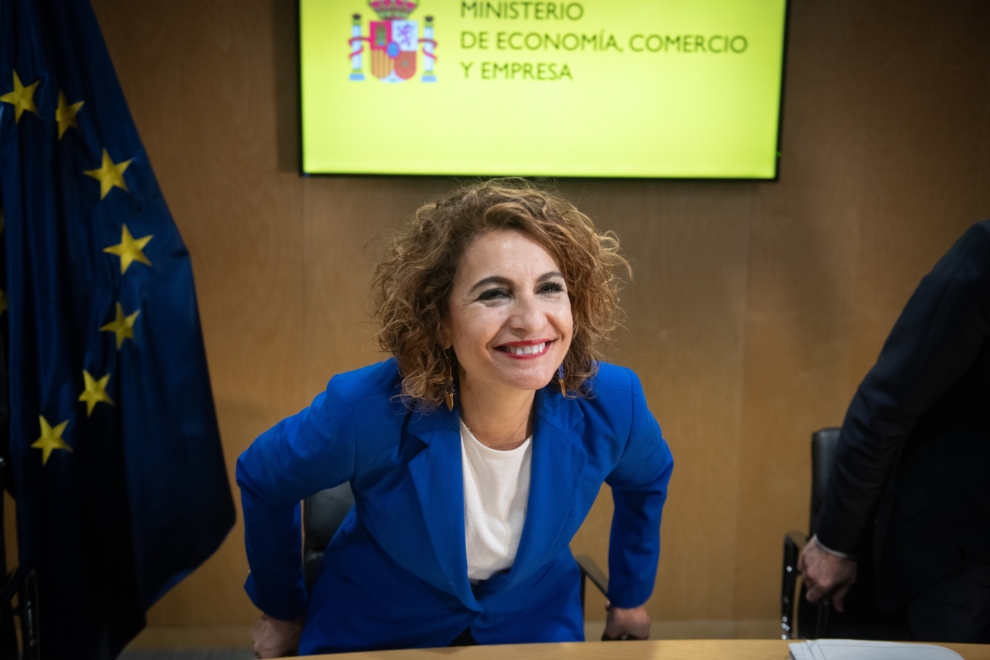 La vicepresidenta primera y ministra de Hacienda, María Jesús Montero.