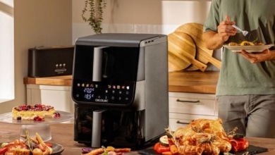 La freidora de aire Cecotec de 10 litros y dos niveles baja a mitad de precio ¡solo por tiempo limitado!