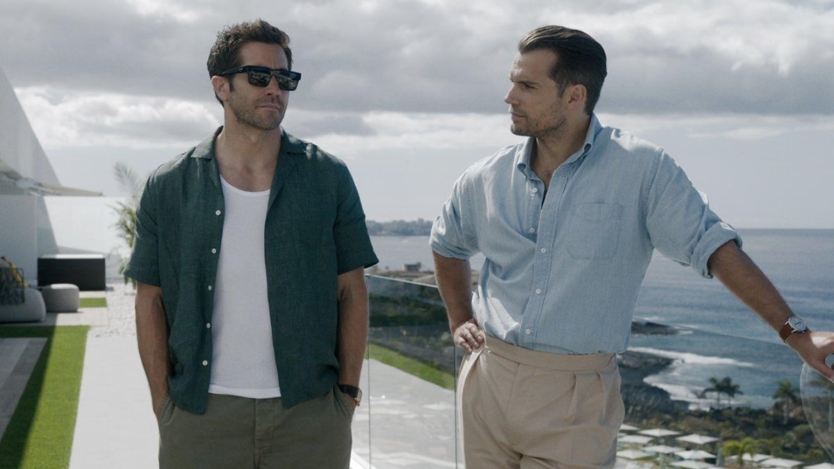 Jake Gyllenhaal y Henry Cavill en un fotograma de 'In The Grey'