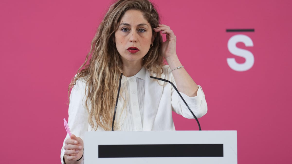 La coordinadora del Movimiento Sumar, Lara Hernández