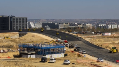 El peralte de La Monumental toma forma: así avanza la espectacular curva del circuito de F1 de Madrid