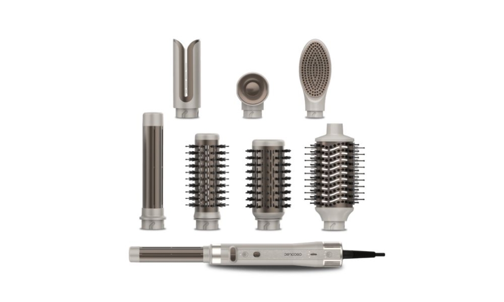 moldeador de pelo CeramicCare 8 en 1 AirGlam Gyro Champagne de Cecotec