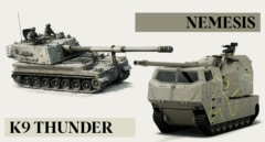 K9 vs Némesis: la batalla entre los dos 'gigantes de acero' por el megacontrato del blindado de cadenas