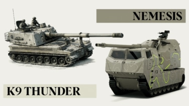 K9 vs Némesis: la batalla entre los dos 'gigantes de acero' por el megacontrato del blindado de cadenas