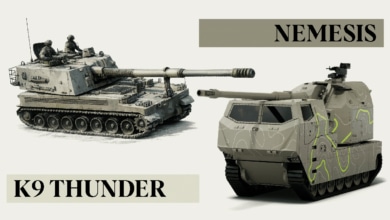 K9 vs Némesis: la batalla entre los dos 'gigantes de acero' por el megacontrato del blindado de cadenas