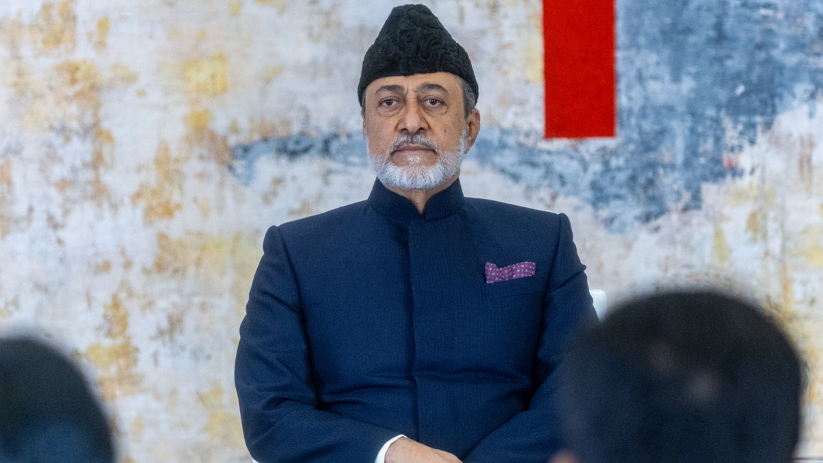 S.M. el sultán de Omán, Haitham Bin Tarik, en su visita a España a finales de 2025.