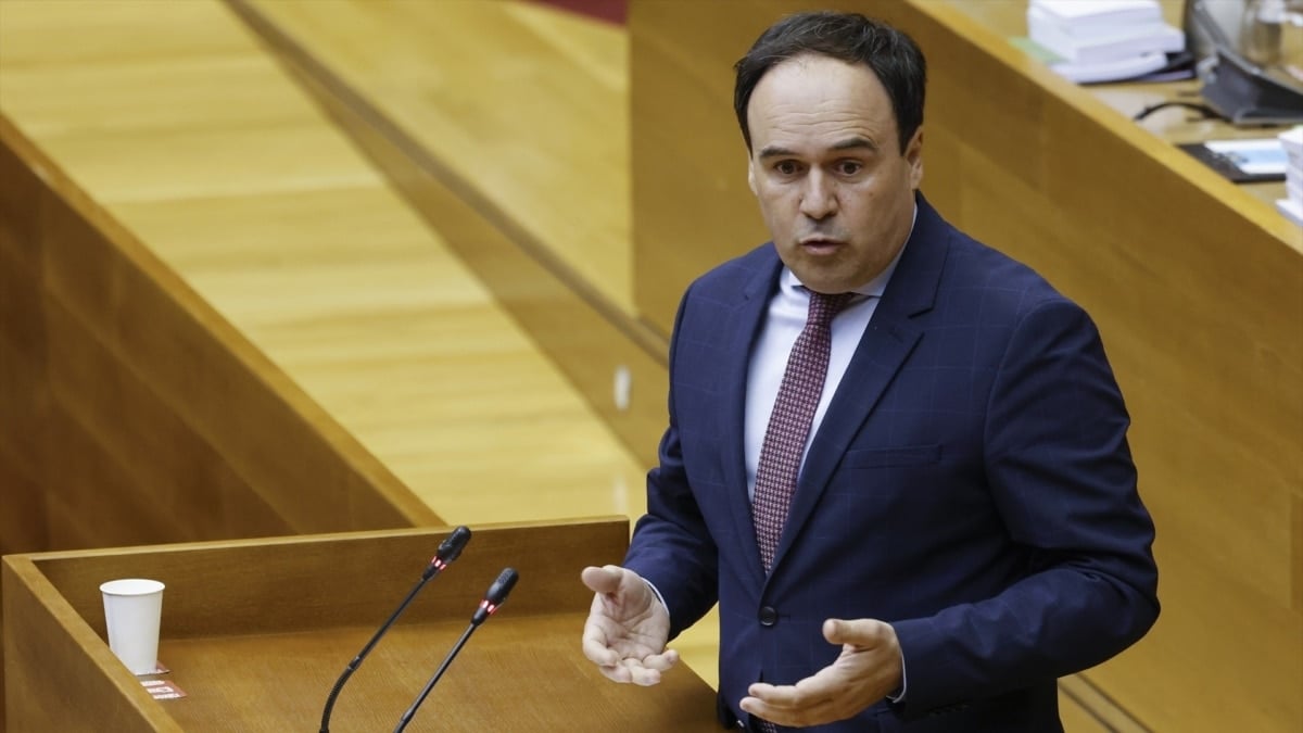 El president de la Generalitat, Juanfran Pérez Llorca, el pasado 5 de marzo en Les Corts Valencianes.