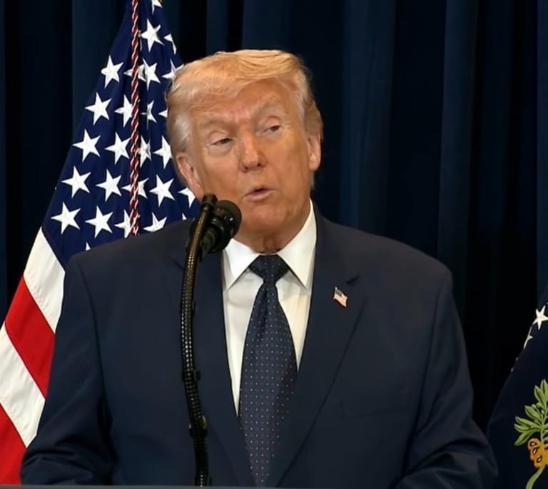 Trump sostiene que la guerra terminará "pronto" porque "casi no queda nada que atacar" en Irán