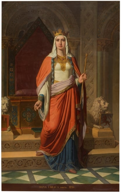 'Doña Urraca' (1857) por Carlos Múgica y Perez.
