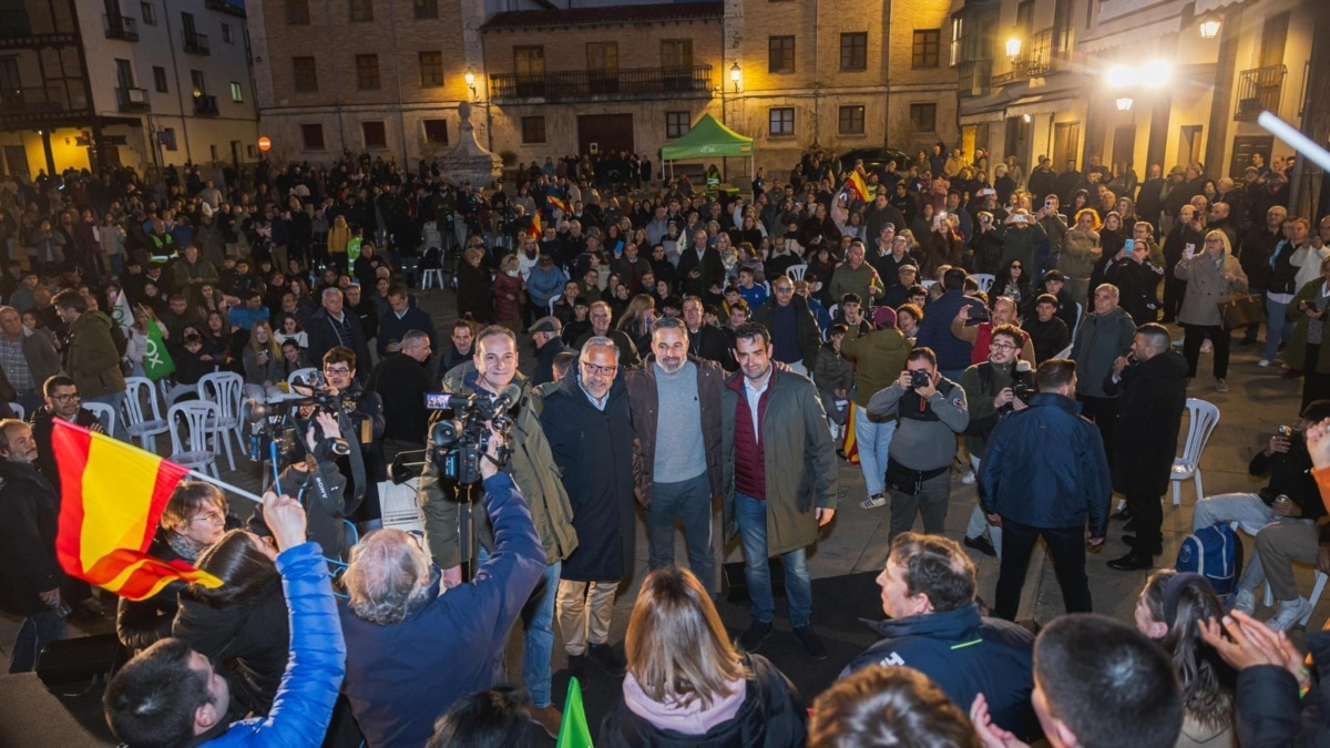 en un mitin en El Burgo de Osma (Soria) este miércoles, por las elecciones de Castilla y León